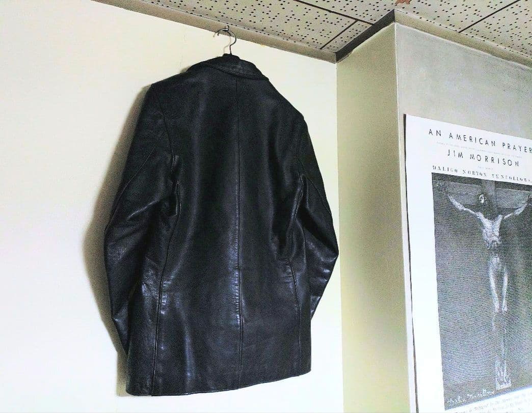 ✨週末値下げ✨Schott✰レザー テーラードジャケット【黒】38インチ