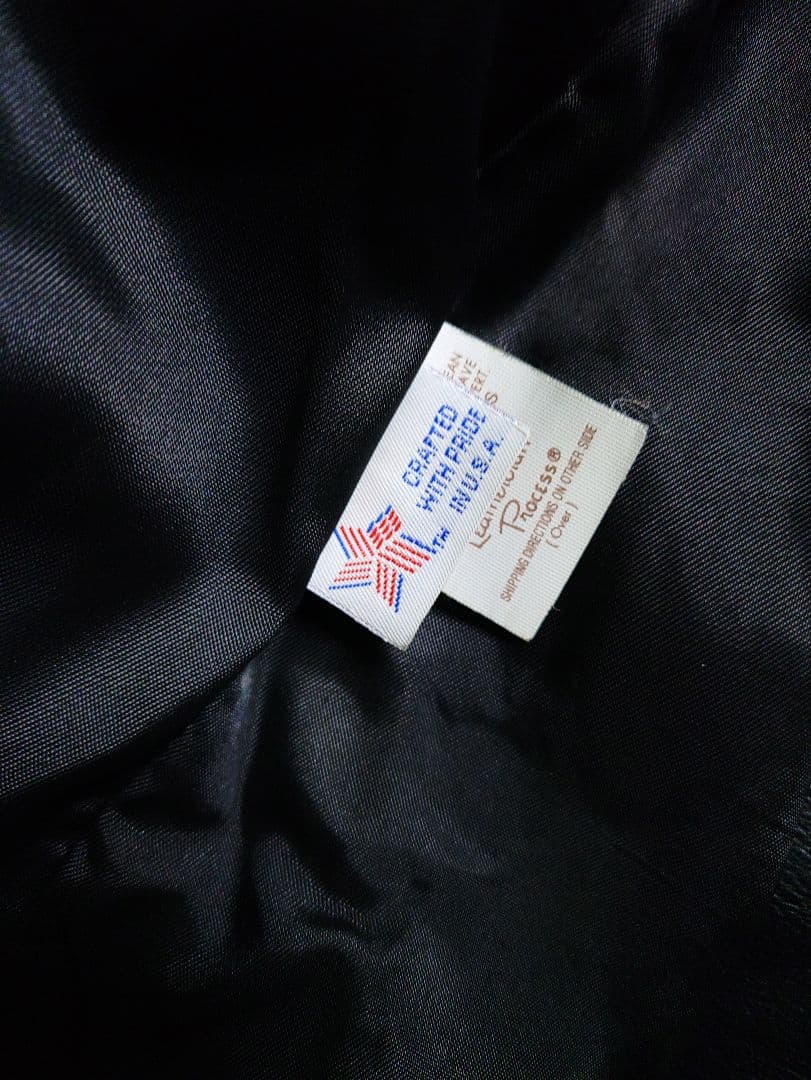 ✨週末値下げ✨Schott✰レザー テーラードジャケット【黒】38インチ