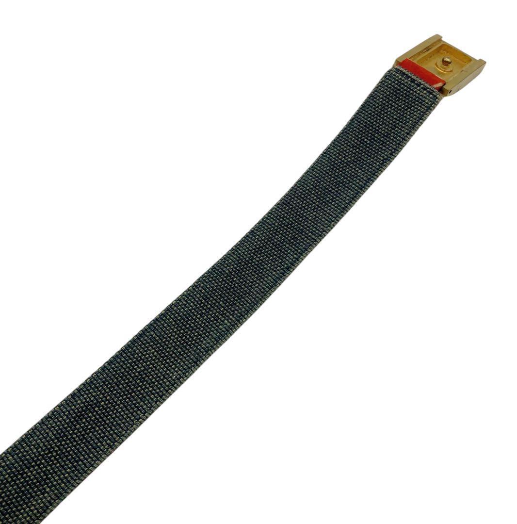 良品✨ シャネル ココマーク ロゴ ベルト キャンバス レッド