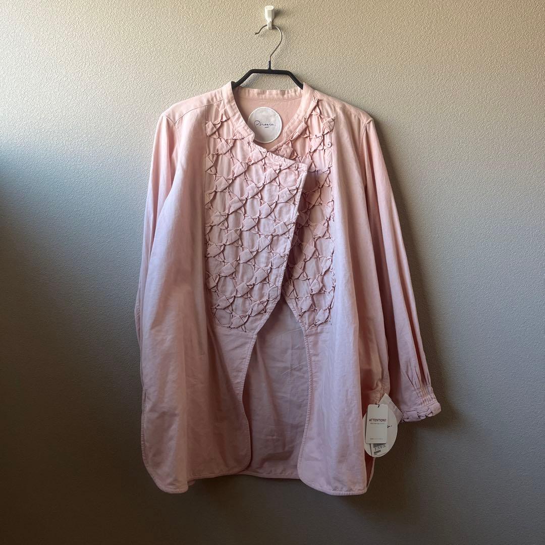 フィータpheeta 綿100ピンクブラウス　チュニックタグ付き