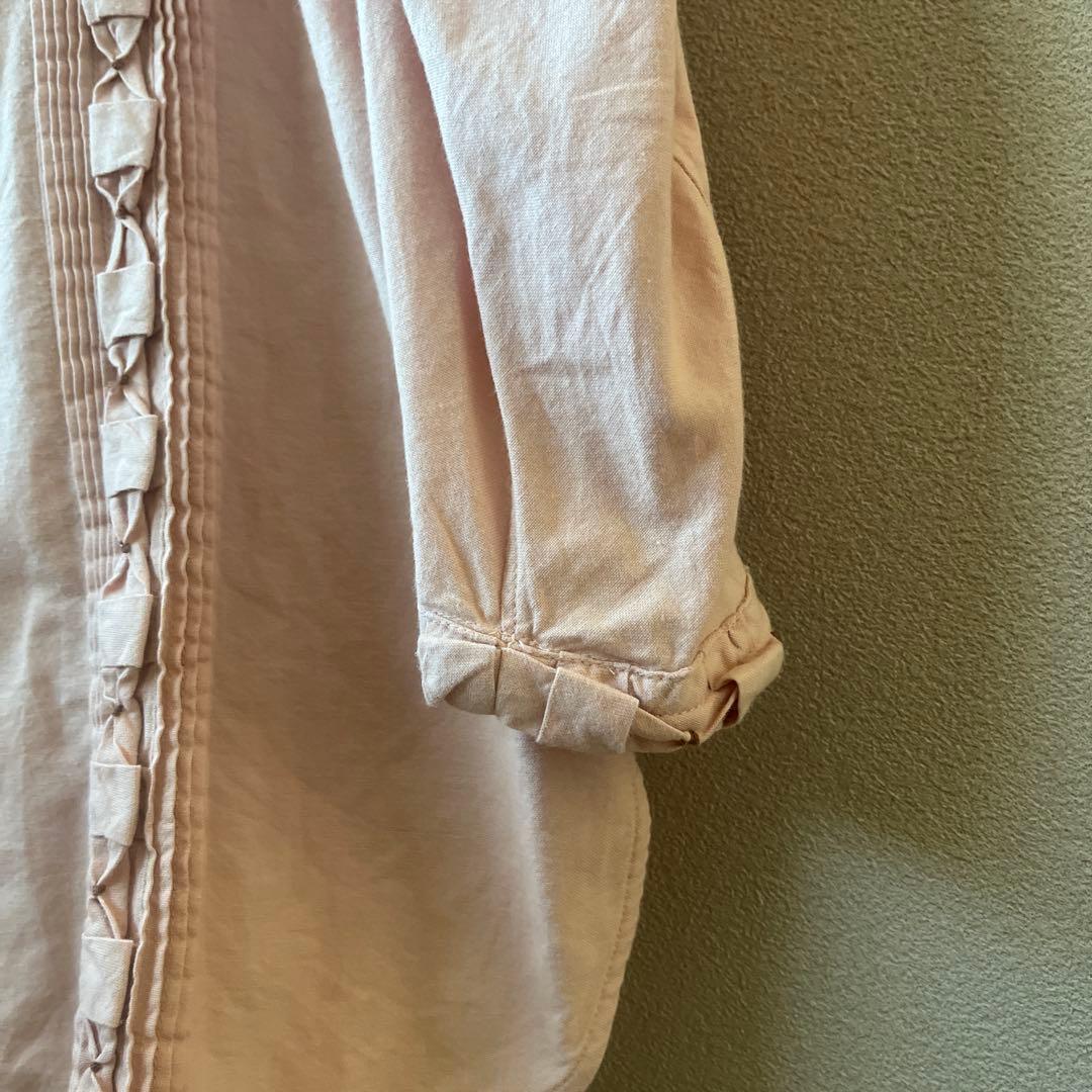 フィータpheeta 綿100ピンクブラウス　チュニックタグ付き