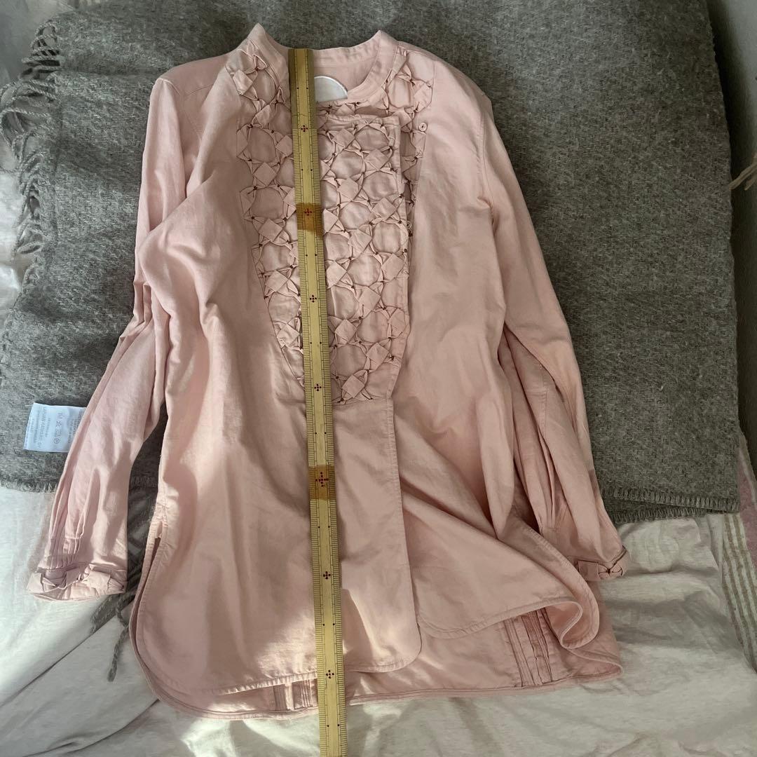 フィータpheeta 綿100ピンクブラウス　チュニックタグ付き