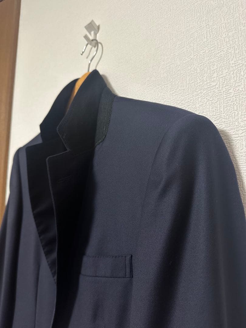 【着用3回極美品】TROJAN ロロピアーナSuper130 A4 濃紺　日本製