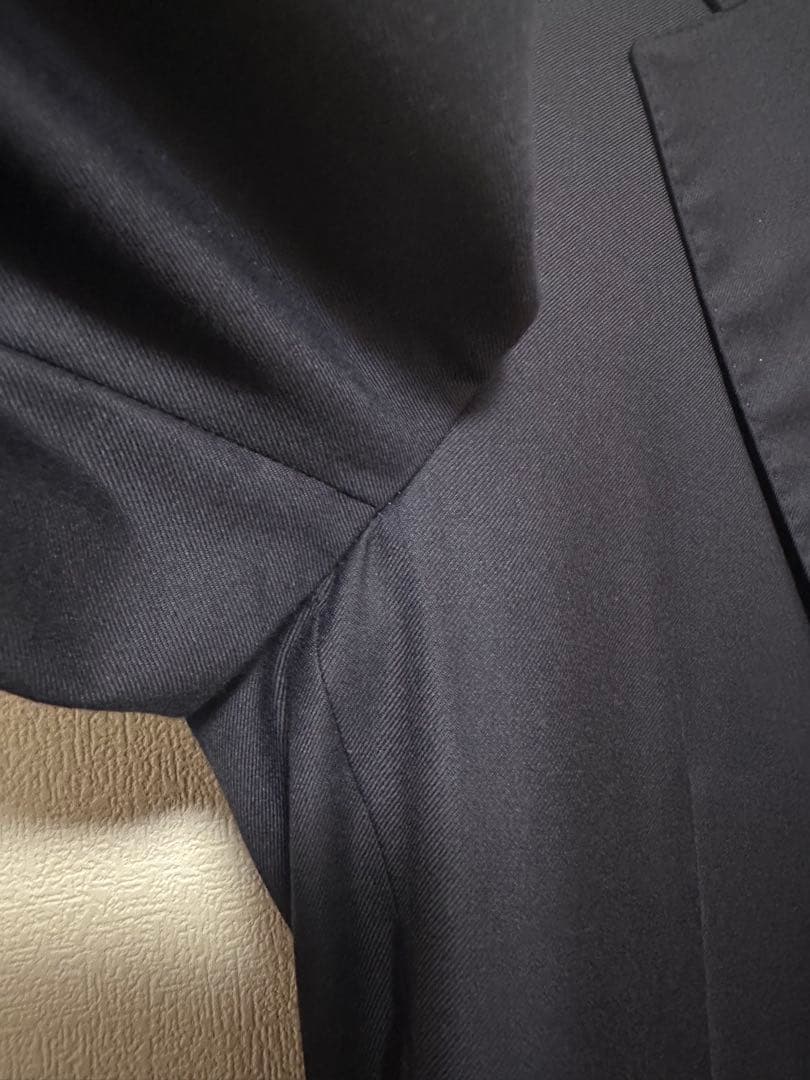 【着用3回極美品】TROJAN ロロピアーナSuper130 A4 濃紺　日本製