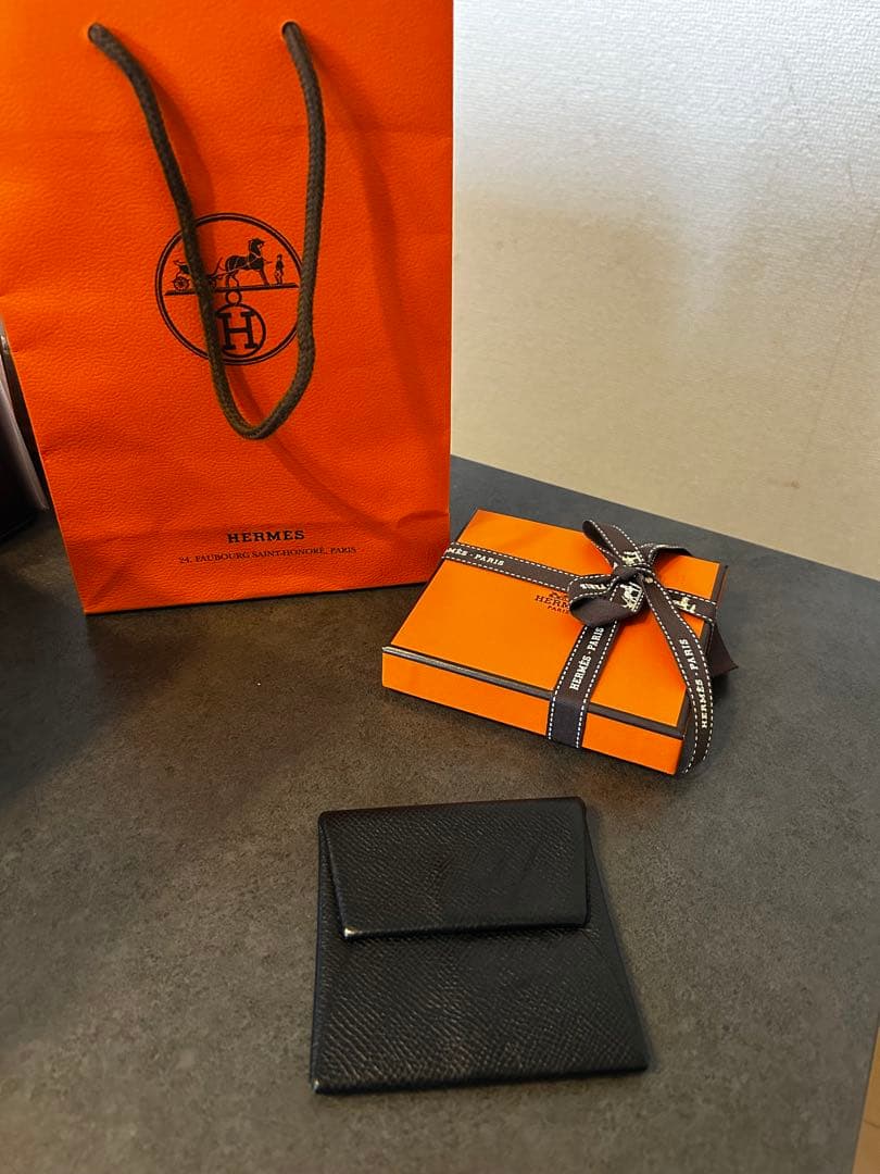 エルメス HERMÈS バスティア エプソン　ノアールケース　美品
