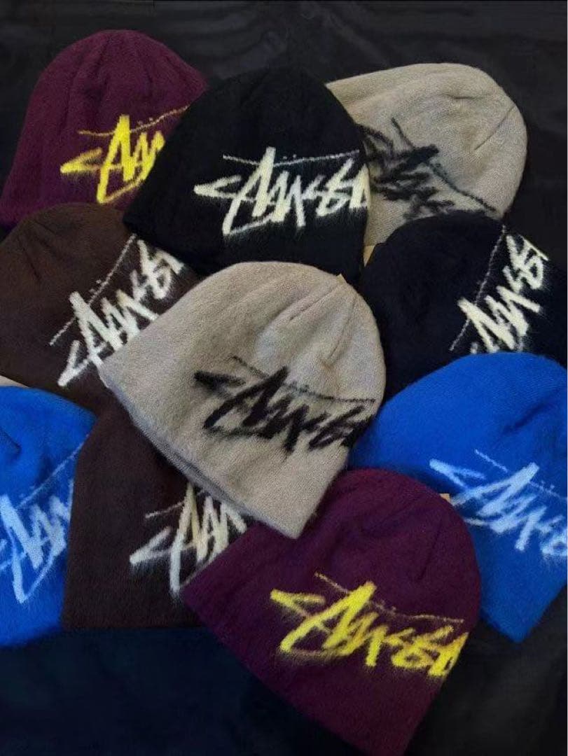 STUSSY ステューシー ニット帽 ビーニー ブラック 未使用
