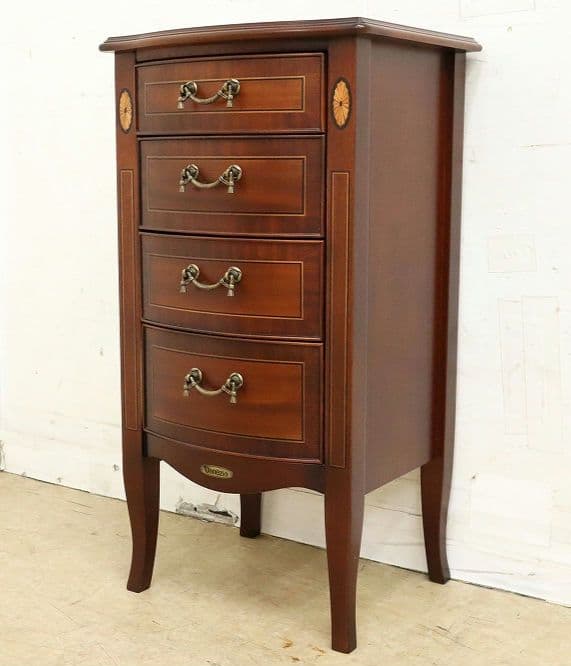 東海家具【ベネチア】象嵌細工 サイドチェスト・キャビネット・コンソール