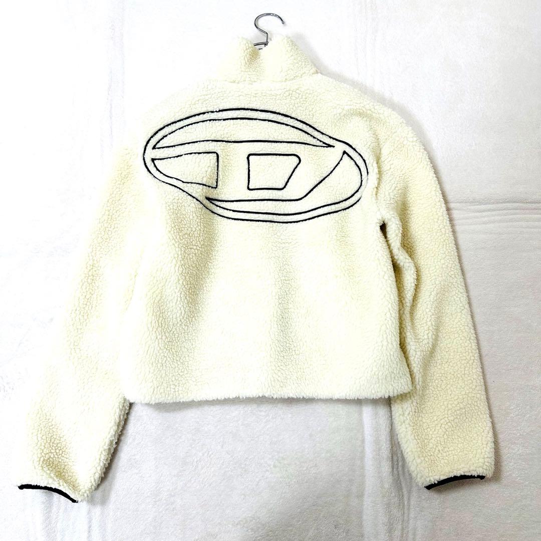 DIESEL ディーゼル XS ボアジャケット ボアブルゾン ホワイトM〜L相当