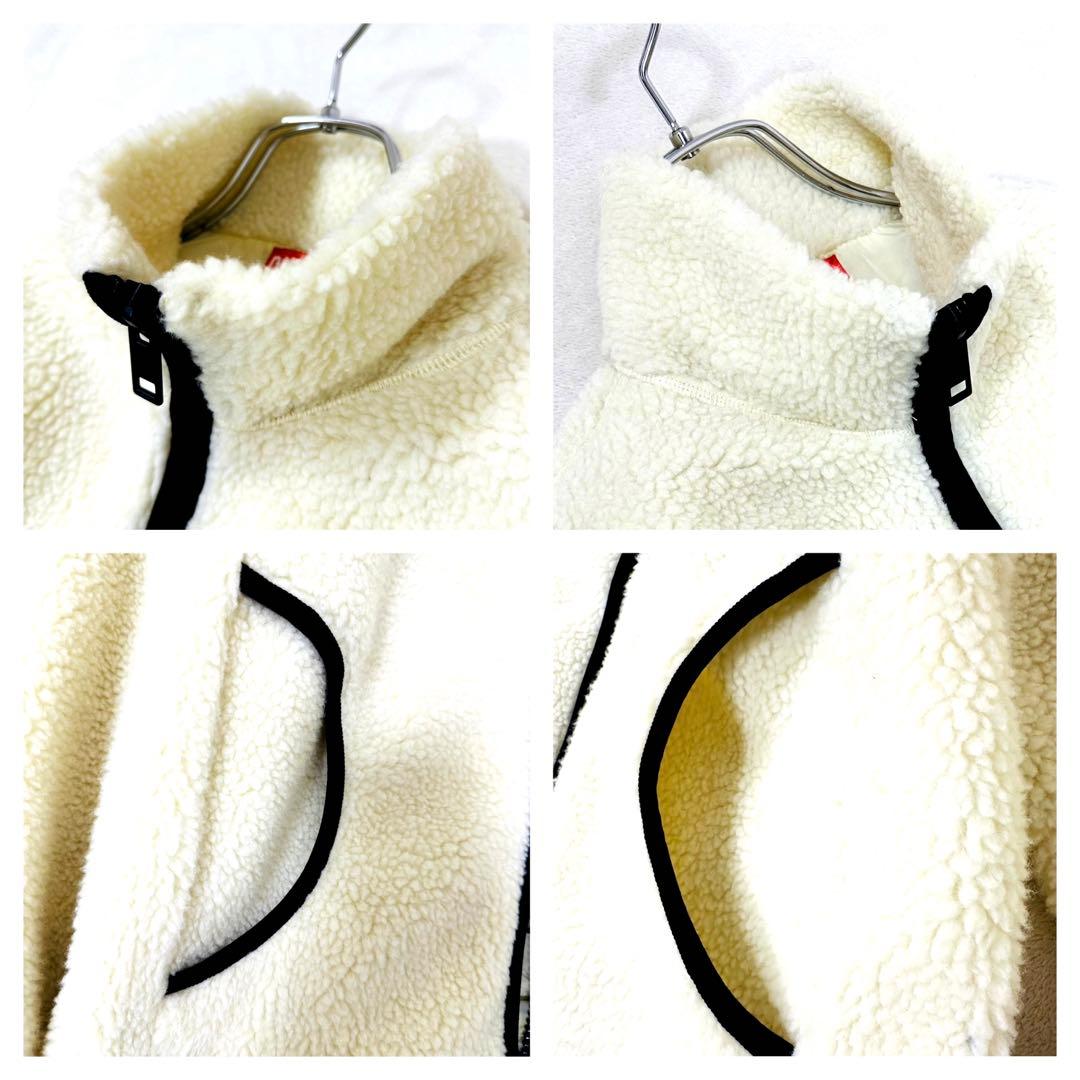 DIESEL ディーゼル XS ボアジャケット ボアブルゾン ホワイトM〜L相当