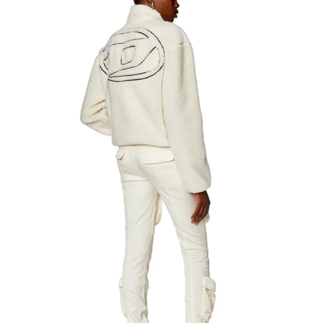 DIESEL ディーゼル XS ボアジャケット ボアブルゾン ホワイトM〜L相当