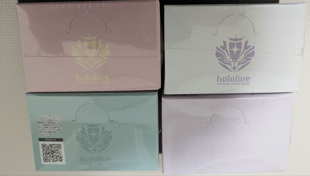ホロライブ　カードゲーム　新品　未開封　BOX　シュリンク付　4点セット