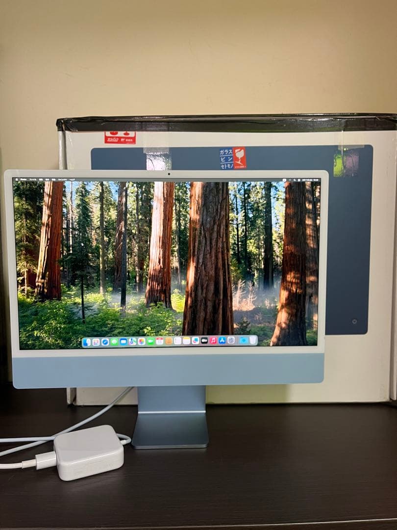 iMac 24インチ　M1 2021 ブルー 16GB 512GB 割れ有