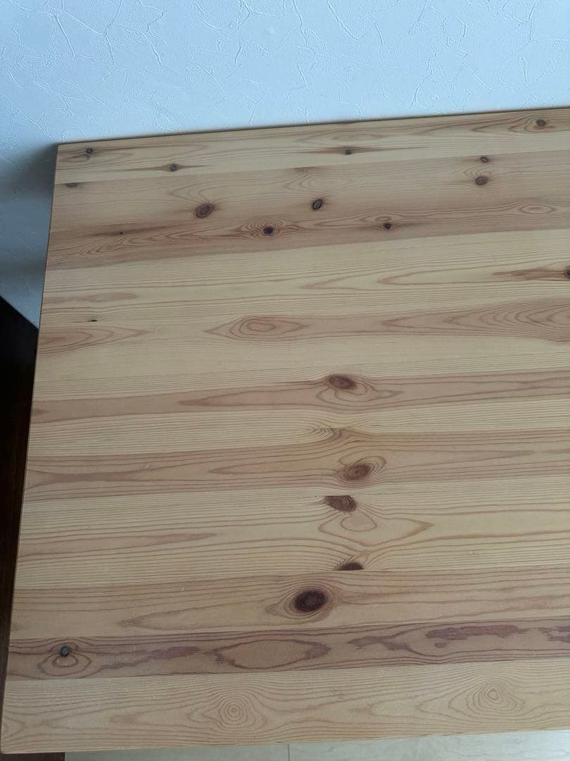 【美品】無印良品　パイン材デスク② 学習机　天然木