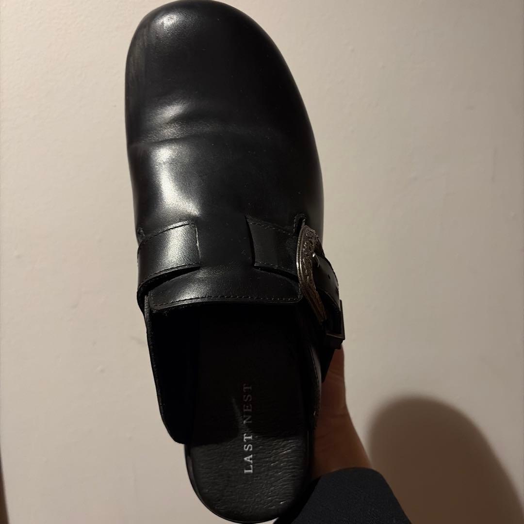 靴 LAST NEST Leather Mule 26cm