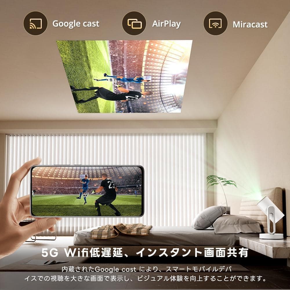 SPAさま❣️ ETOE⭐️プロジェクター Google TV搭載 Netflix