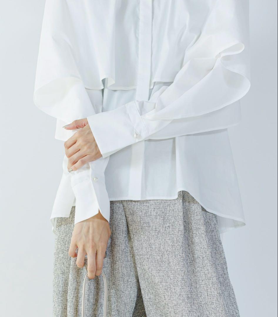 ありんこ　CHIGNON ラッフルシャツブラウス　美品　試着のみ