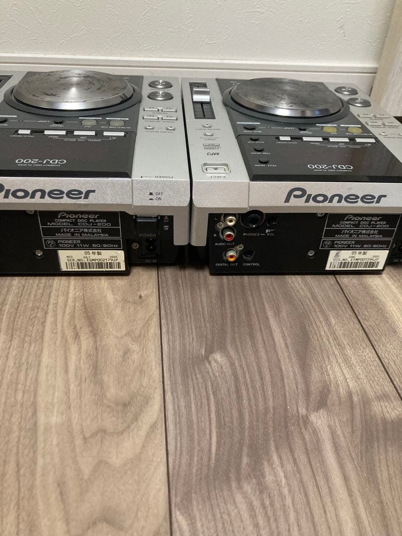 Pioneer CDJ-200 MP3対応 2台セット