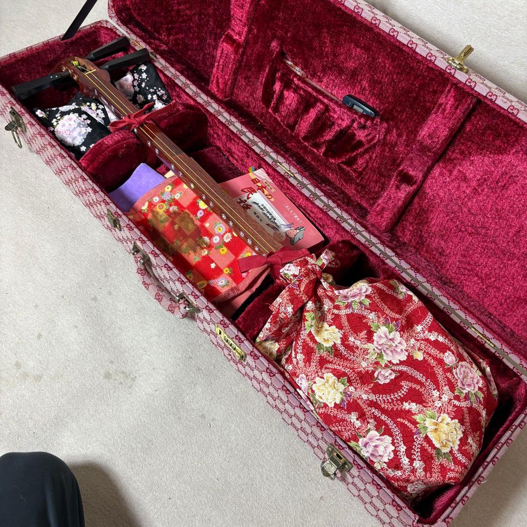 にちわ印 銀河印 津軽三味線 三味線 花梨 太棹 延棹 ハードケース