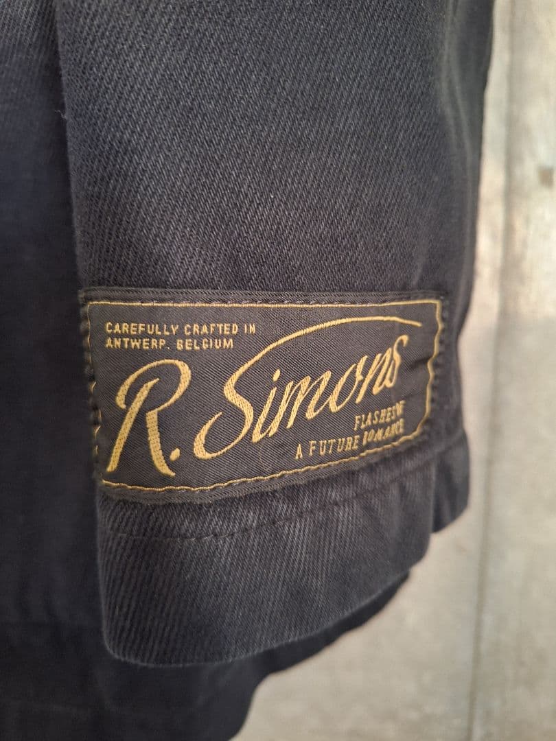 ジャケット・アウター RAF SIMONS School boy denim blazer BLACK