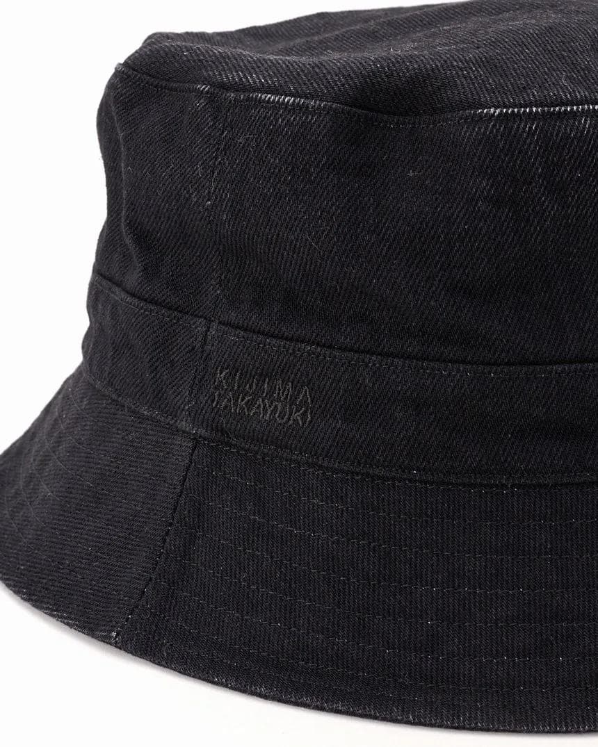 新品 キジマタカユキ BLACK DENIM BUCKET HAT ハット
