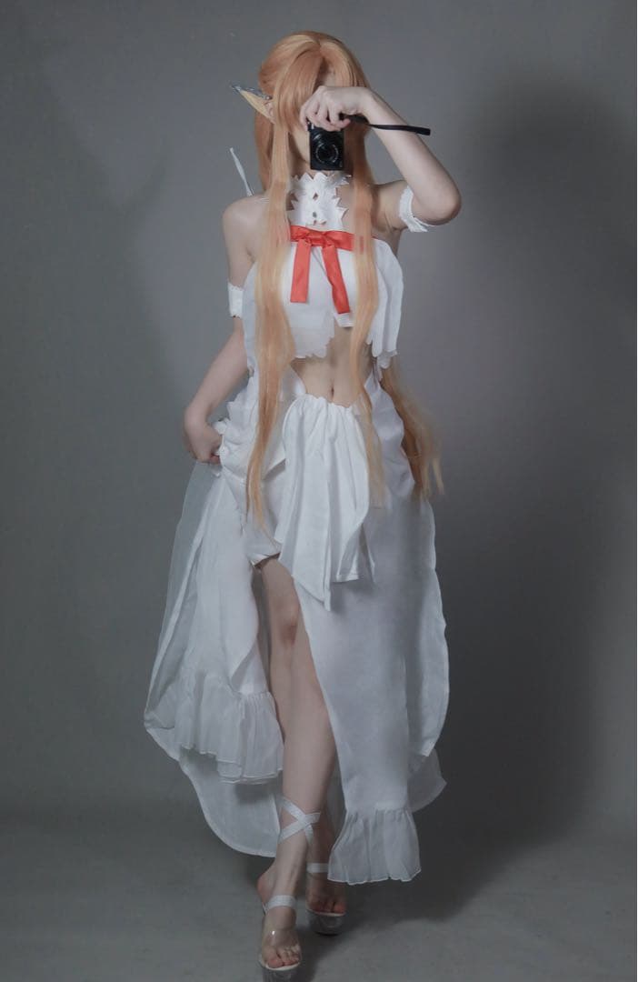 三分妄想アスナ コスプレ衣装 2着セット エルフ囚人服