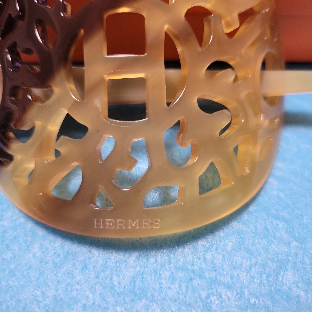 HERMES 【新品未使用】バッファローホーン　ヘアアクセサリー　かんざし