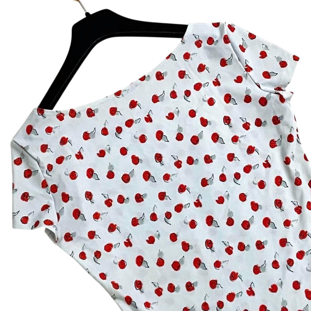 未使用に近い★シャネル 99S バラ 総柄 カットソー トップス レディース40