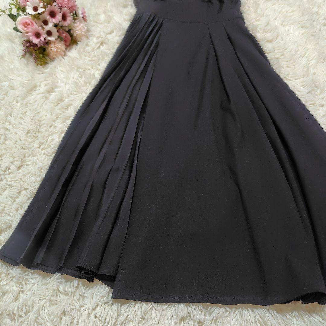 【極美品♡2023】グレースコンチネンタル プリーツドッキングワンピース　黒