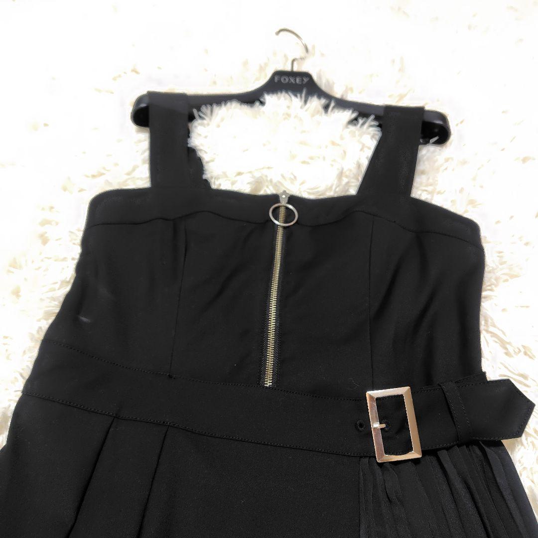 【極美品♡2023】グレースコンチネンタル プリーツドッキングワンピース　黒