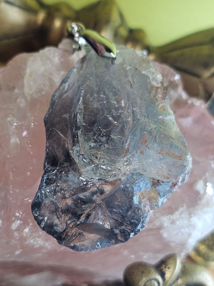 akko様★専用★激烈に超希少‼️ブルーザギマウンテン原石 ペンダント
