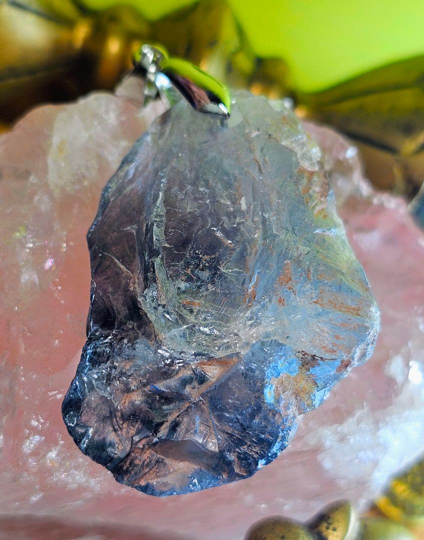 akko様★専用★激烈に超希少‼️ブルーザギマウンテン原石 ペンダント