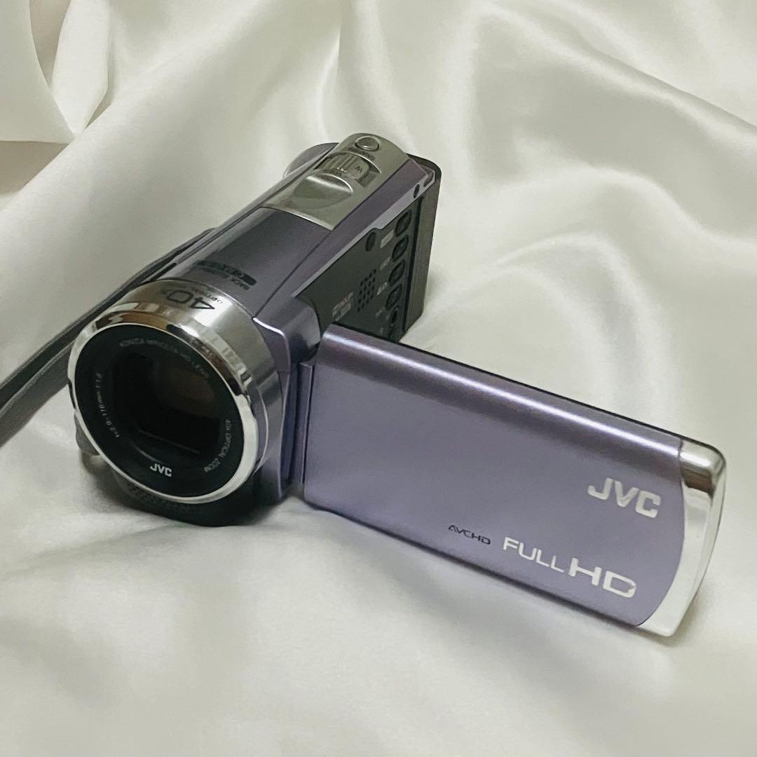 希少 JVC Everio GZ-HM33 パープル ビデオカメラ