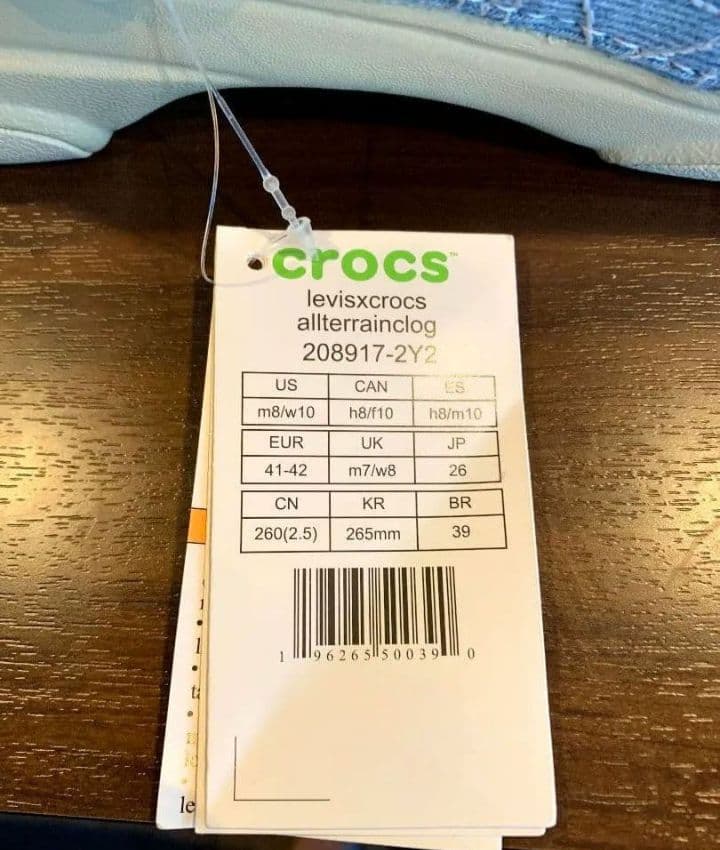 crocs Levi's × Crocs Terrain Clog 26