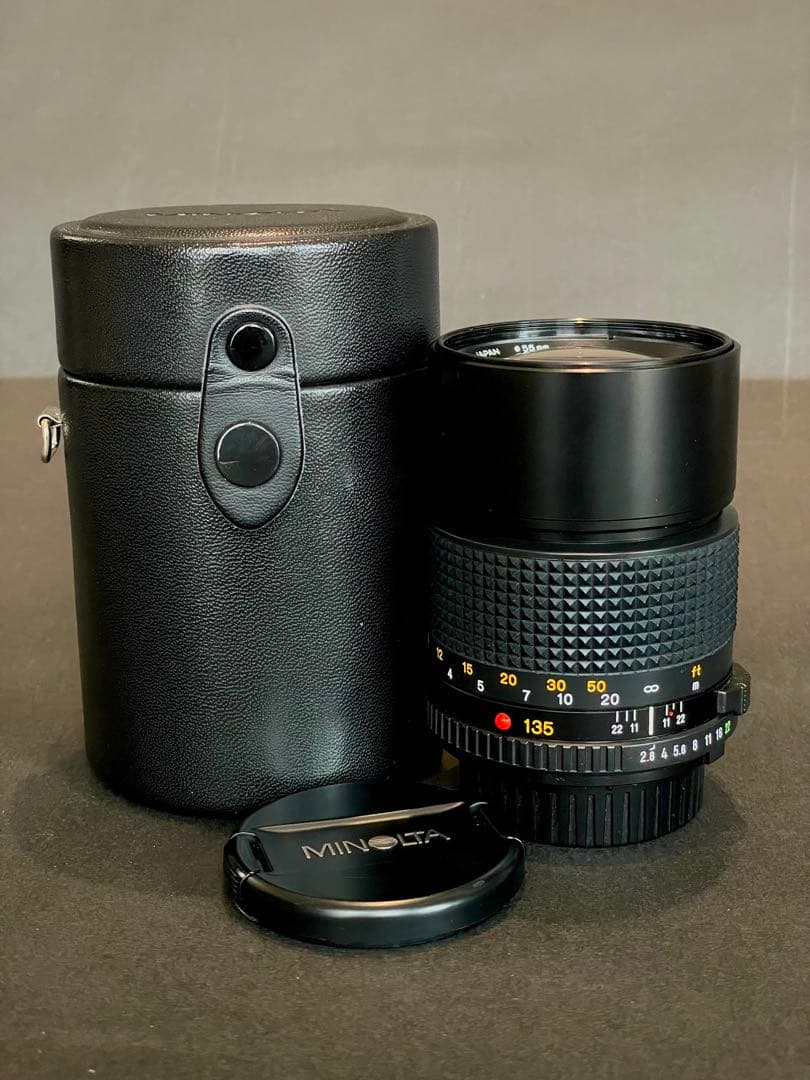 Minolta MDレンズ　135mmF2.8美品ケース付き