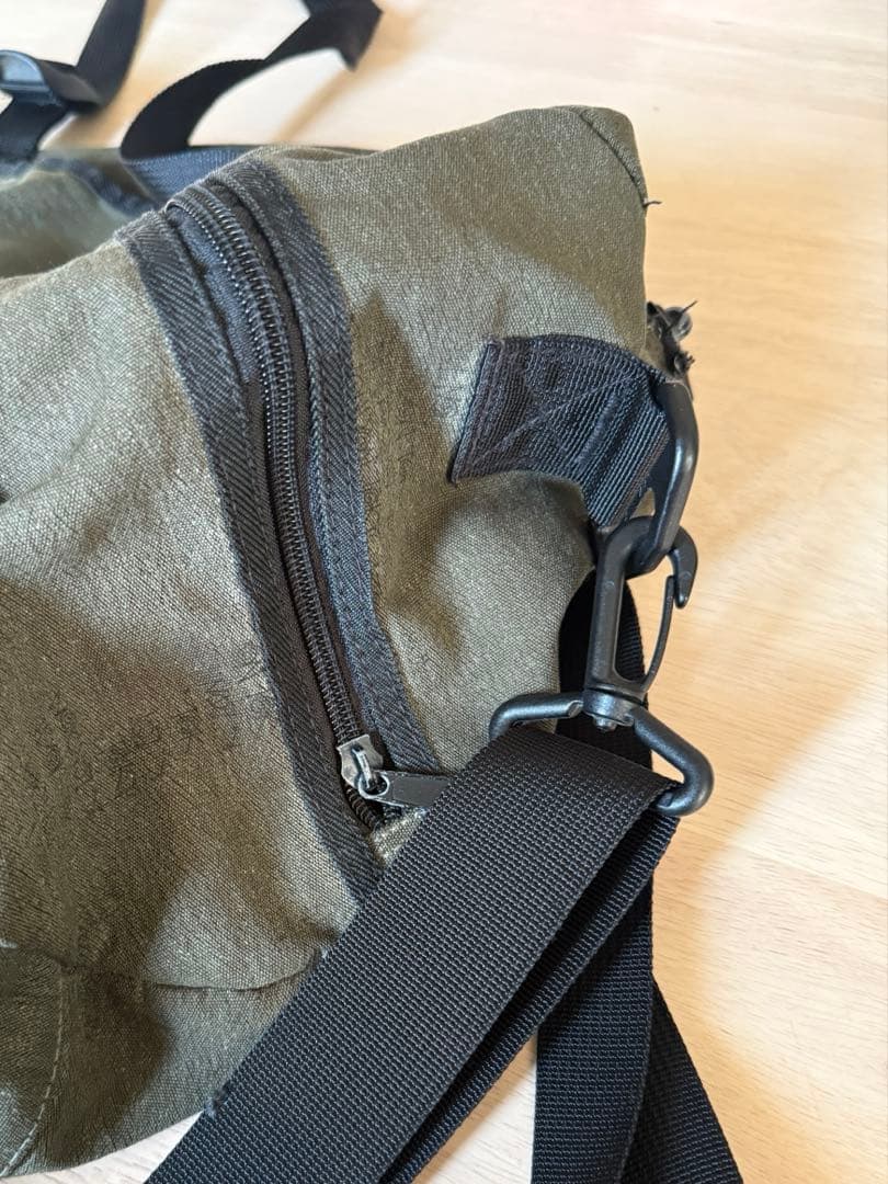 Stussy オリーブ ドラムバッグ