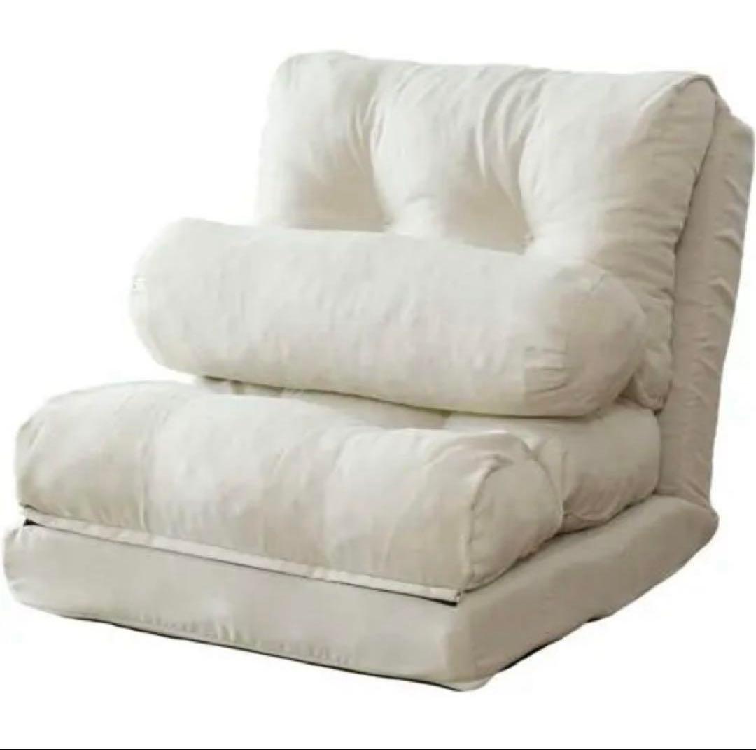 ソファベッド アイボリー