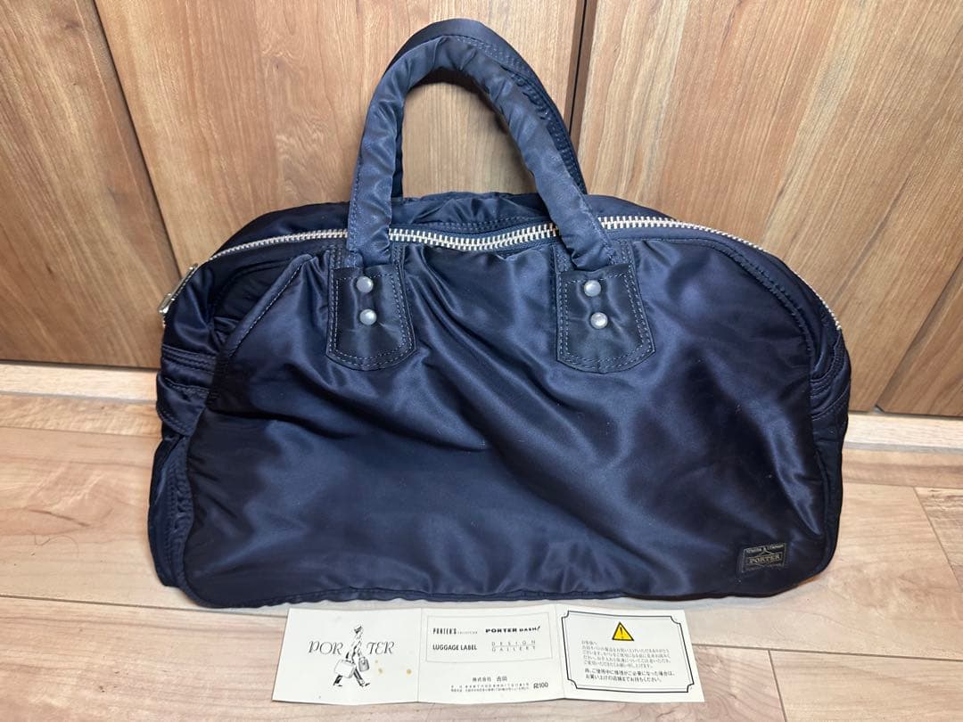 ポーター HEAD PORTER タンカー ミニボストンバッグ ネイビー