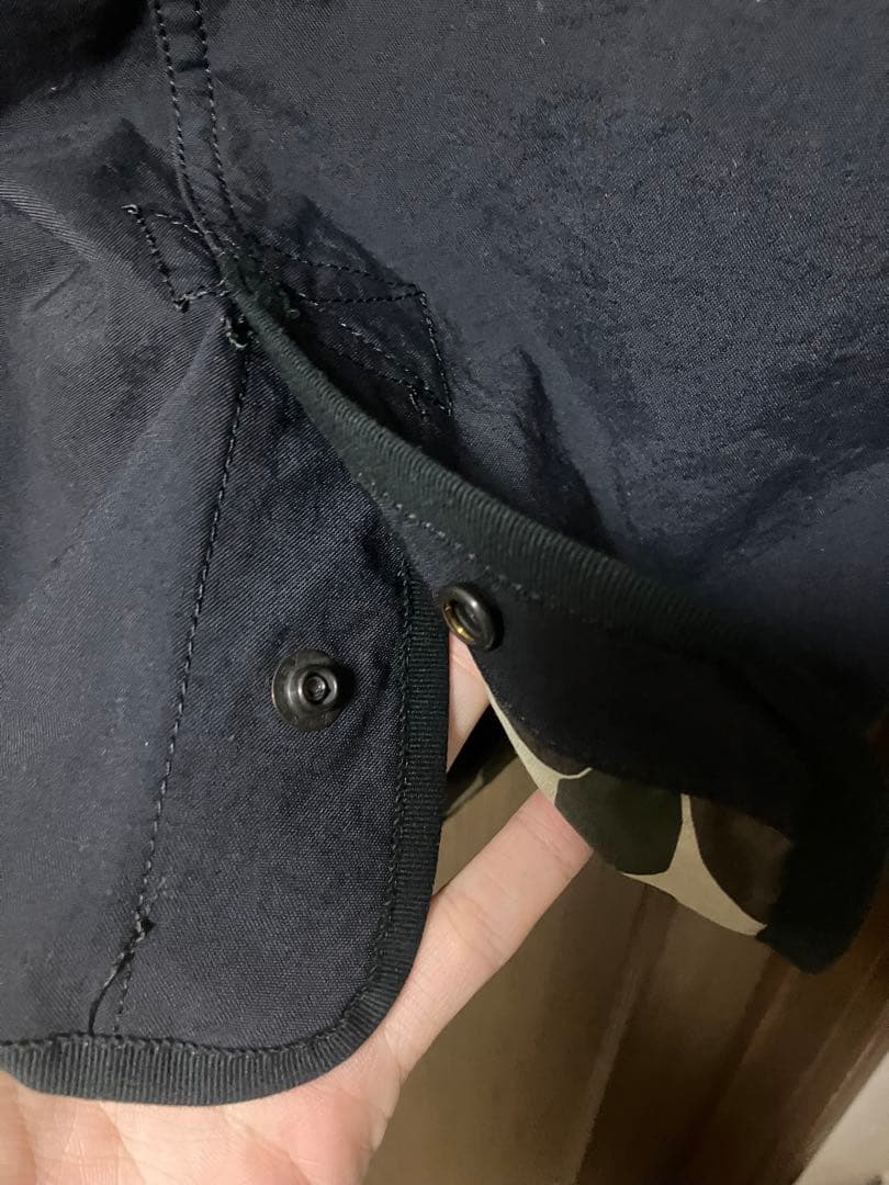 新品22ss garcons homme ナイロンオックス　ジップアップ