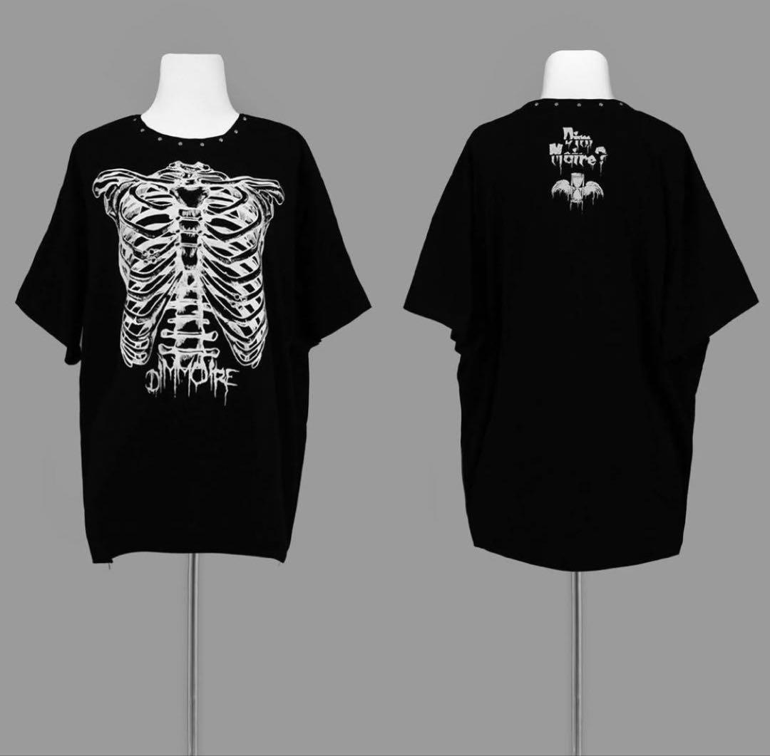 DimMoire Piercing 肋骨 BIG T Tシャツ ロンT ブラック