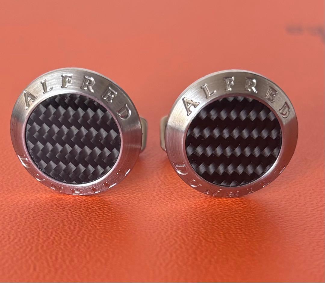 dunhill ダンヒル　カフリンクス カーボン調