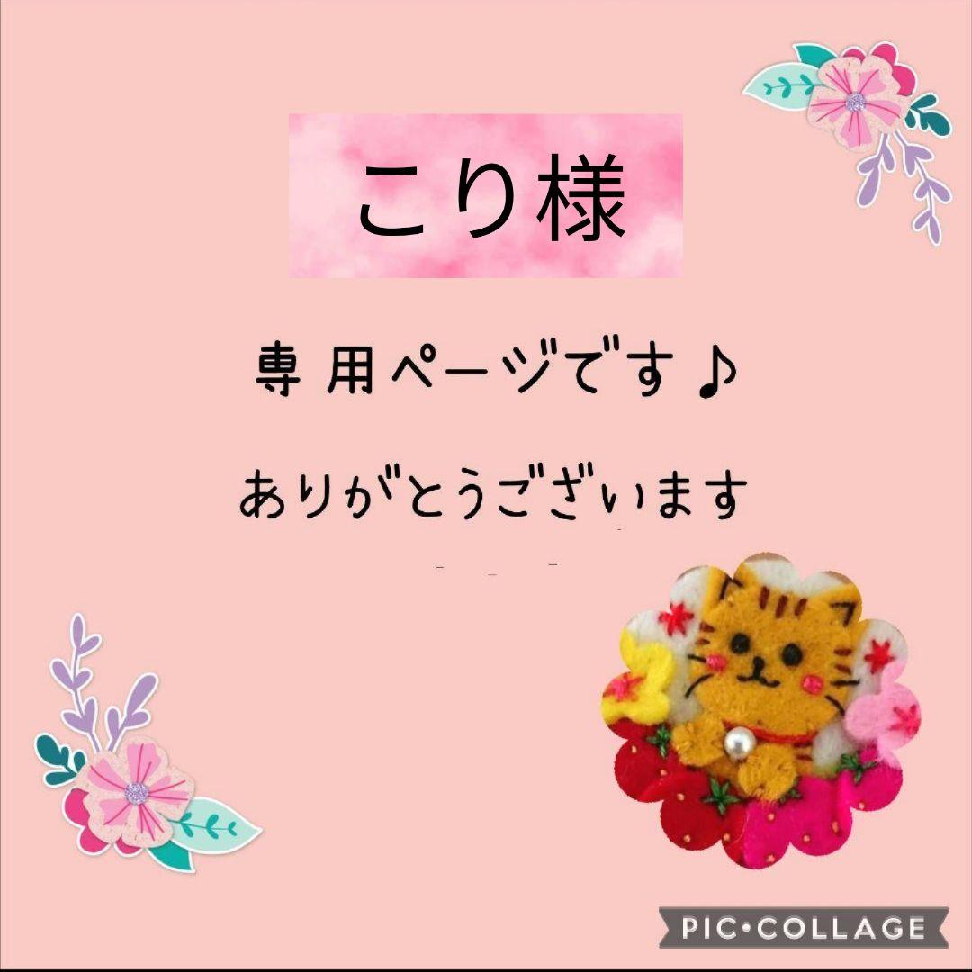 [専用　こり様]チャーム ハンドメイド 刺繍 フェルト 毛糸 ストラップ