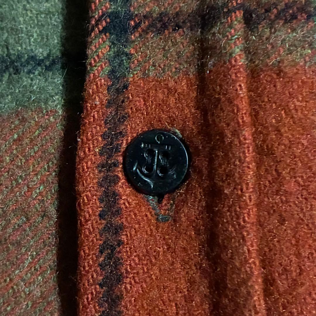 【H】50s-60sSearsウールジャケット オンブレチェック