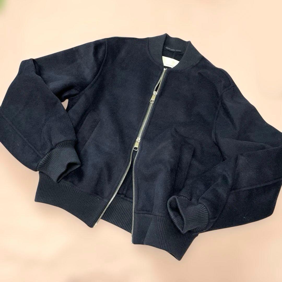 HUGOBOSS ヒューゴボス ネイビー ウールジップアップ ジャケット S秋冬