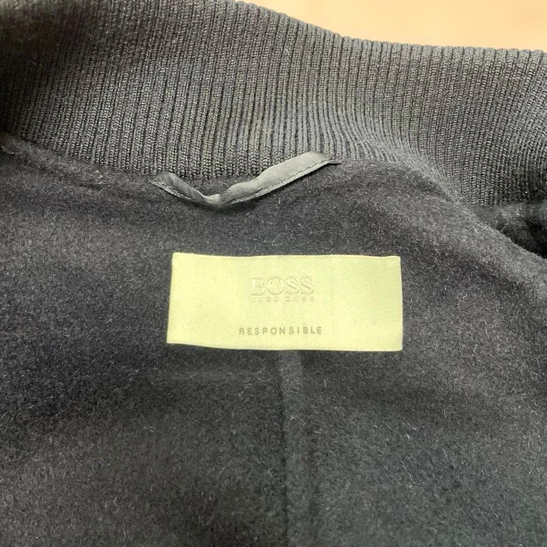 HUGOBOSS ヒューゴボス ネイビー ウールジップアップ ジャケット S秋冬