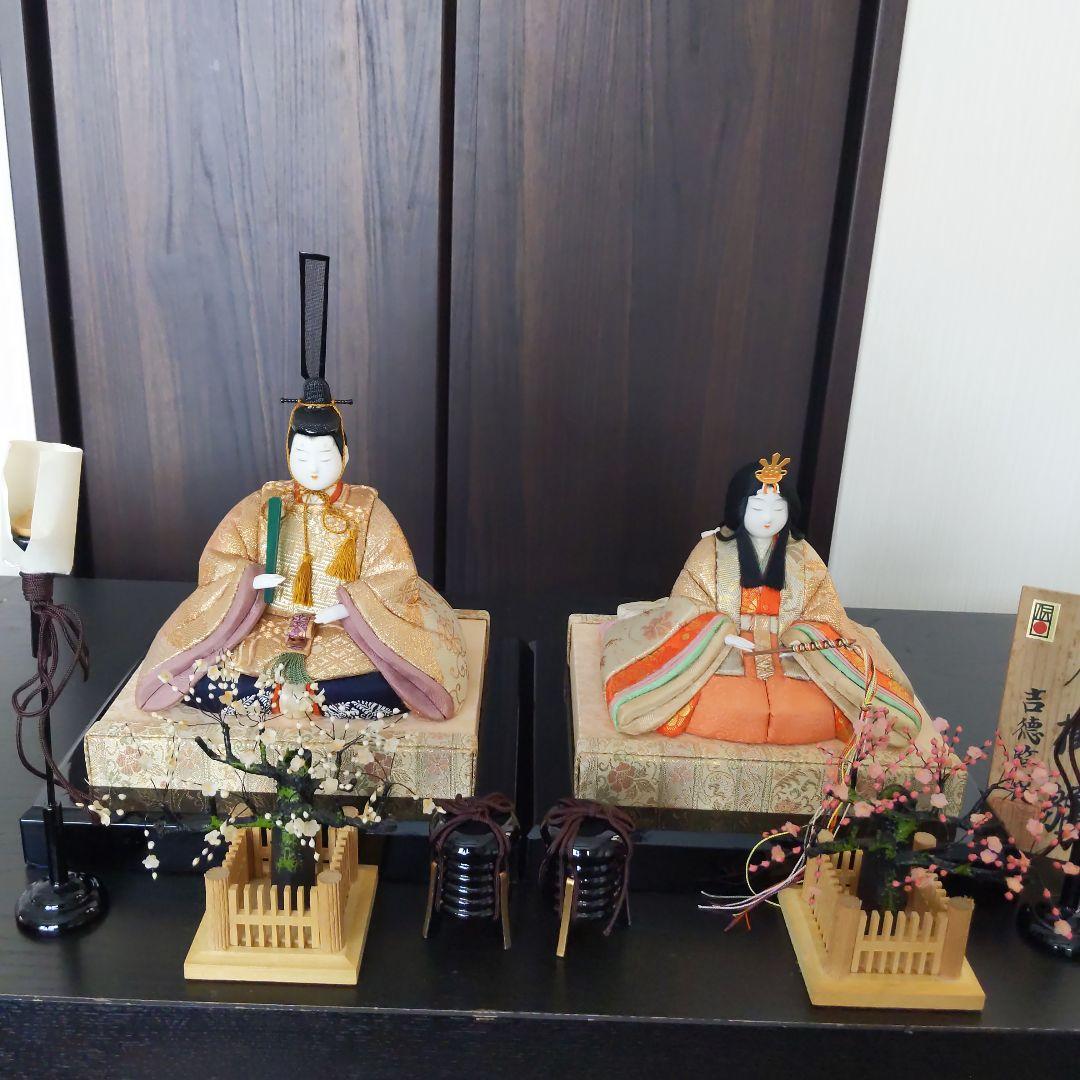 【お値下げ中】伝統的 雛人形 セット　木目込み雛人形