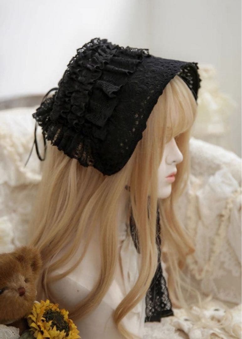 星箱works サマーピクニック 2wayボンネット 黒