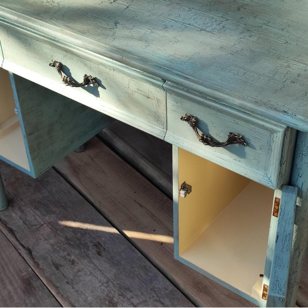 80年代 ドレッサー 再塗装 クラック塗装