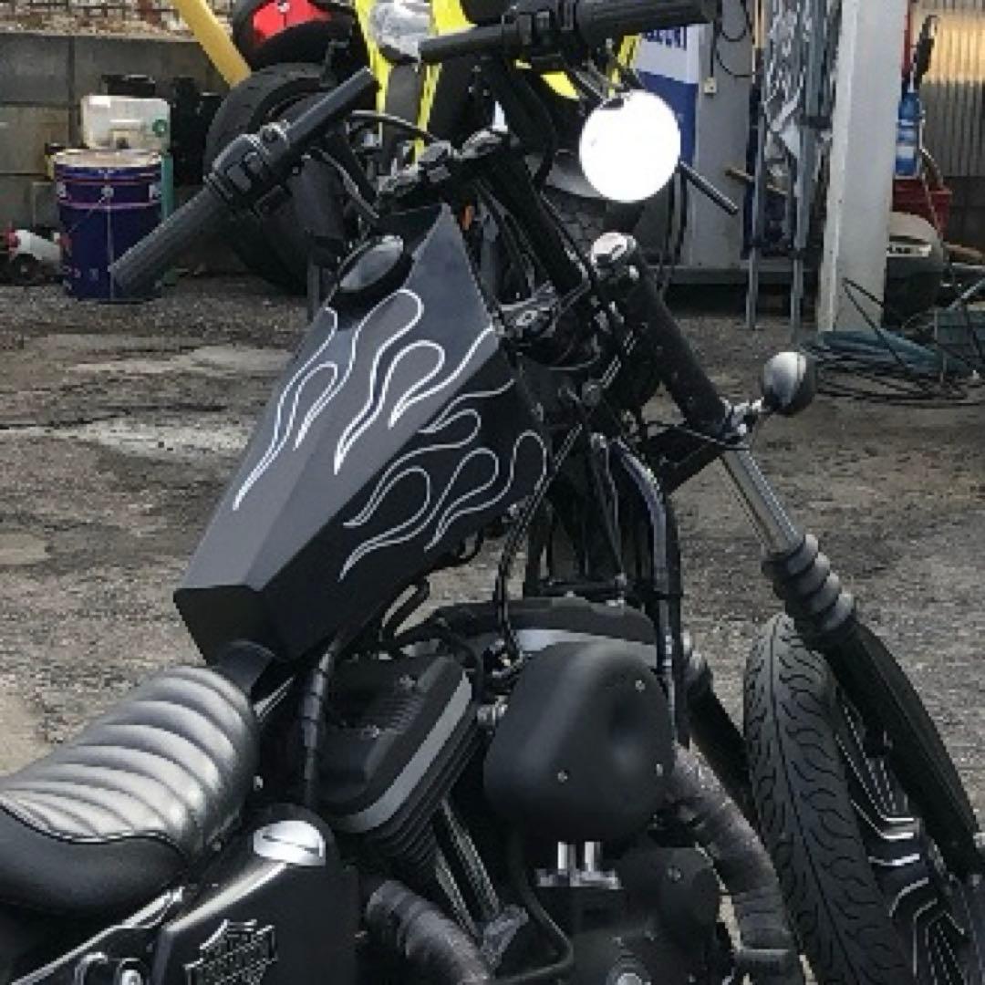 ハーレー　スポーツスター　タンク　インジェクション用　ファイヤーパターン