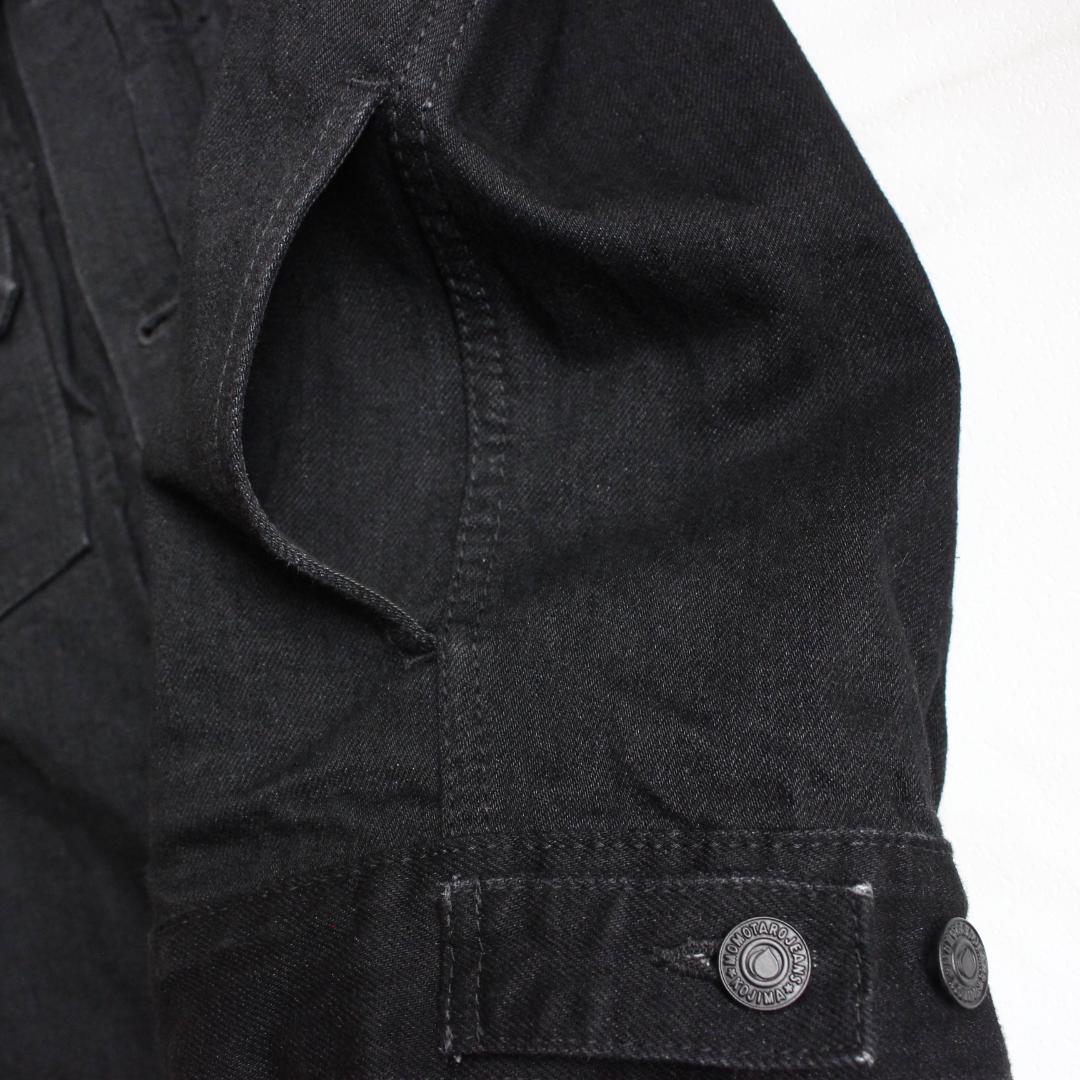 【美品】MOMOTARJEANS 2ndタイプ ブラックデニムジャケット L