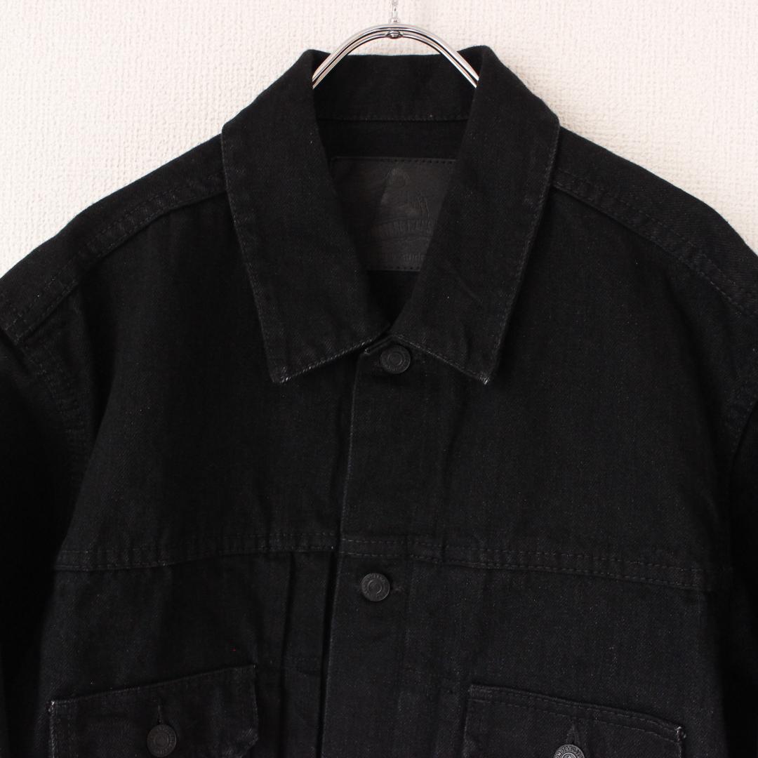 【美品】MOMOTARJEANS 2ndタイプ ブラックデニムジャケット L